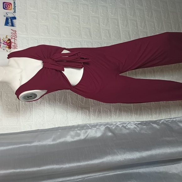 🆕 Capella Front Tie Solid Sleeveless Jumpsuit - Picture 5 of 7